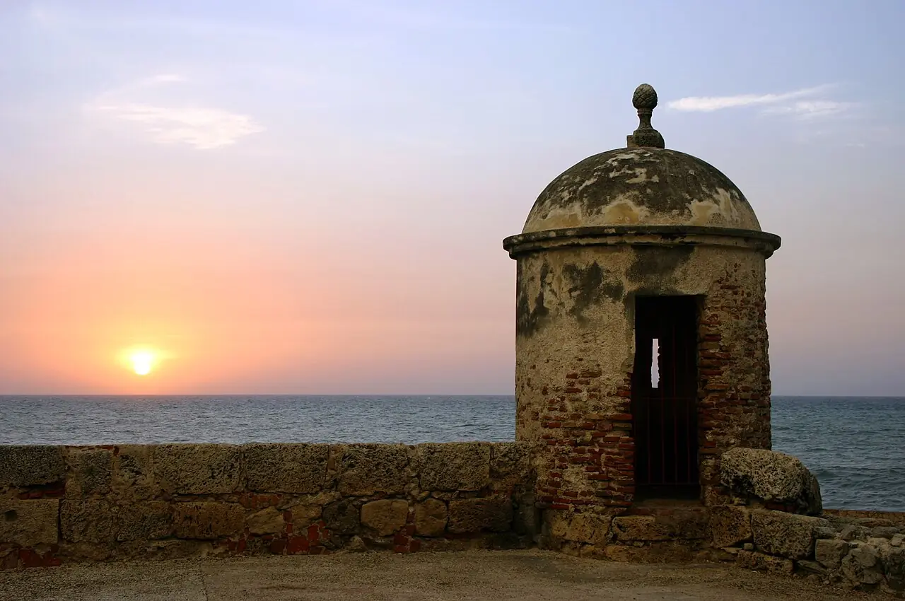Sunset in Cartagena, Colombia
