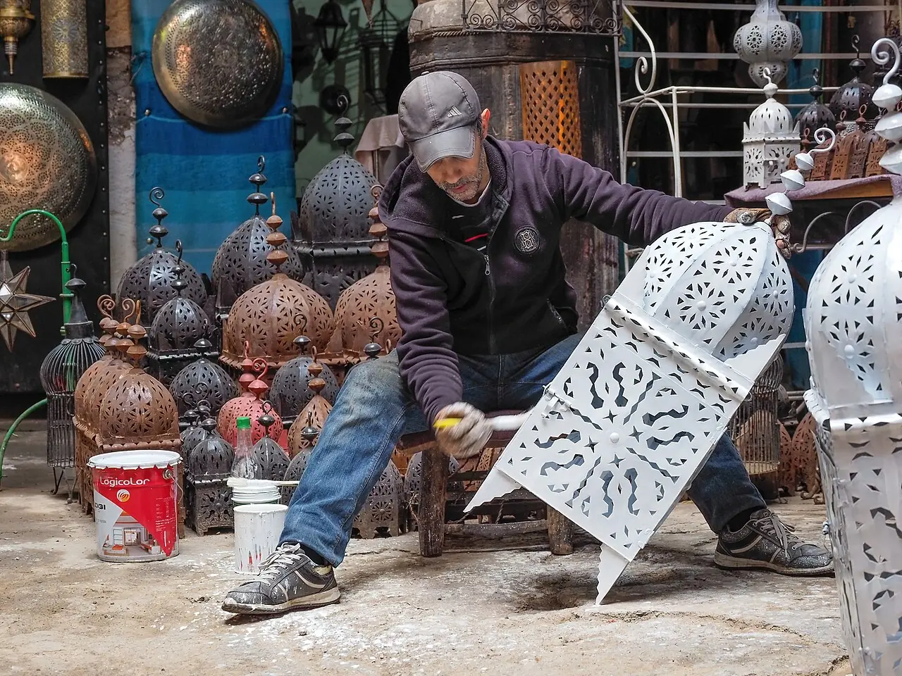 lamp maker, Medina of Marrakech