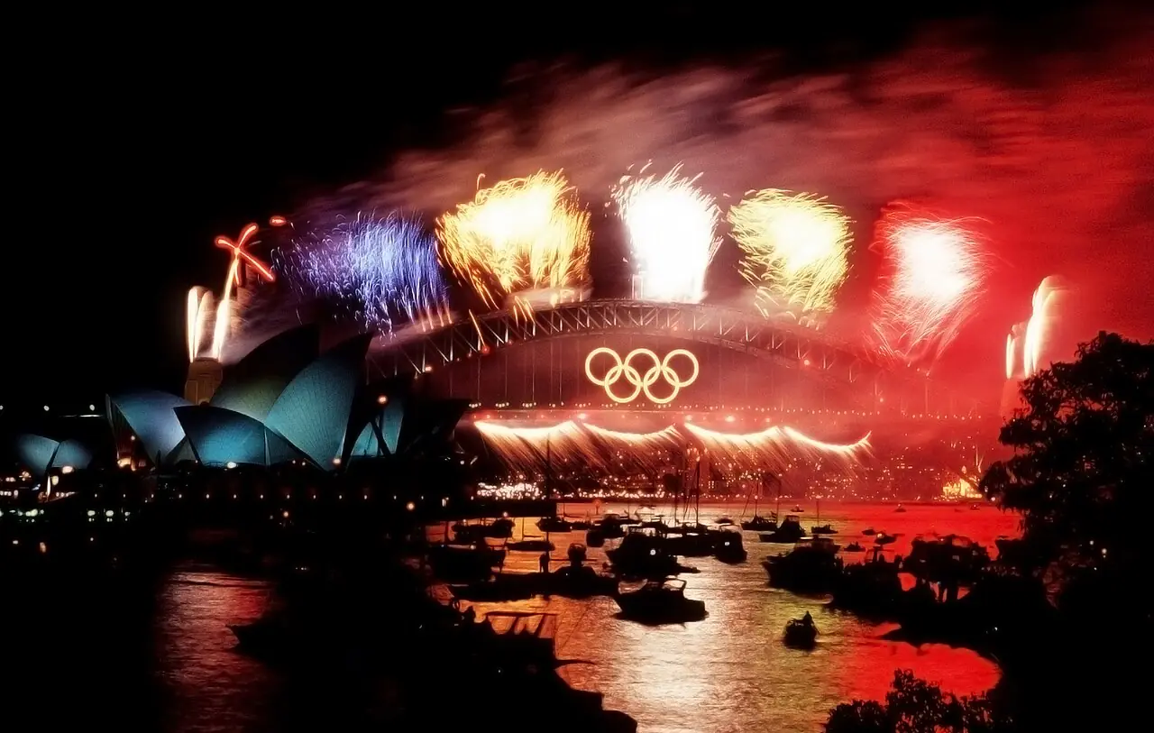 Public Domain. Suggested credit: DOD via pingnews. Additional information from source: Fireworks over the Sydney Harbour Bridge during closi
