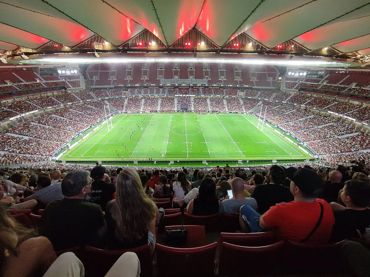 Spain vs Classic All Blacks rugby union match at Metropolitano Stadium, Madrid