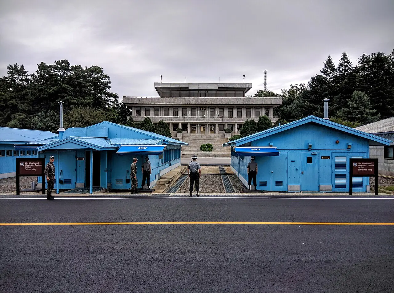 Demilitarized Zone (DMZ) Joint Security Area (JSA) Looking Into North Korea, Panmunjom